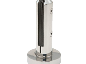 SS Round stand base 304 Saten finish,for glass 12-16mm Gold with cover hight 22cm