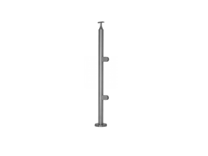 SS 304 ROUND END RAILING POST FOR GLASS PIP 2